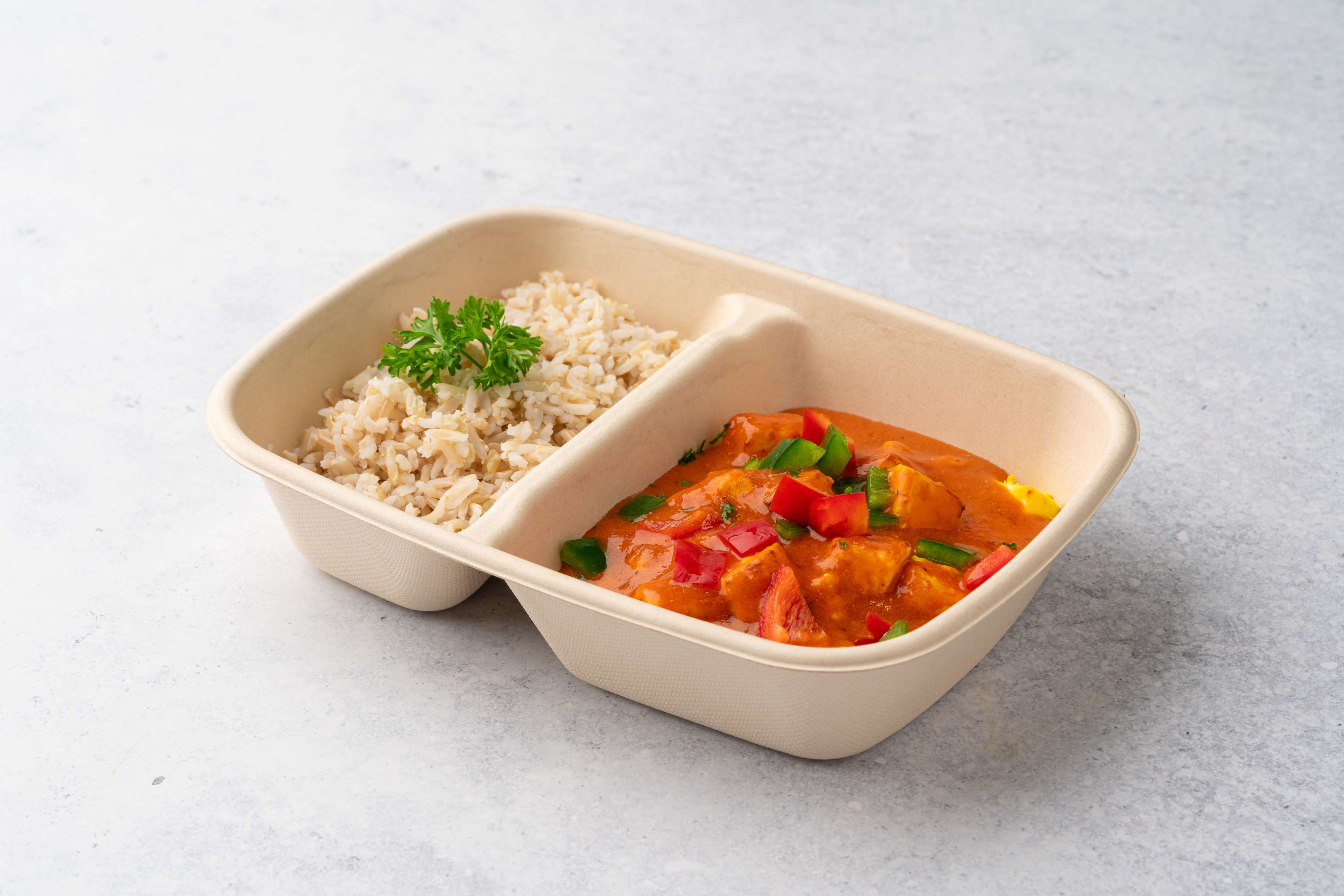 Paneer Tikka Masala With Brown Rice